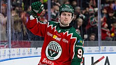 Úto�ník Linus Weissbach v dresu �védské Frölundy.