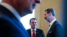 Ministr zahrani�í Petr Macinka (Motoristé sob�) po summitu NATO v turecké...