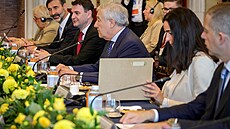 Ministr zahrani�í Petr Macinka (Motoristé sob�) po summitu NATO v turecké...