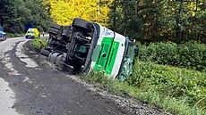 �idi� kamionu havaroval, pomoc zavolala funkce v chytrém mobilním telefonu....
