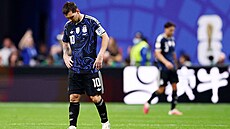 Lionel Messi po inkasovaném gólu v semifinále mistrovství sv�ta.