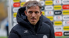 Trenér fotbalist� MFK Vy�kov Jan Kameník.
