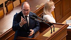 Jednání Poslanecké sn�movny. Elektronická evidence tr�eb. Na snímku Marek...