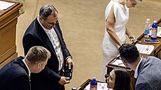 Jednání Poslanecké sn�movny. Stavební zákon. Na snímku Boris ��astný...