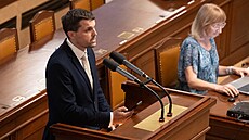 Jednání Poslanecké sn�movny. Na snímku Petr Hladík (KDÚ-�SL). (14. �ervence...