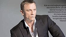 Titulní strana magazínu Víkend DNES na téma James Bond - Daniel Craig