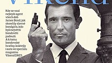 Titulní strana magazínu Víkend DNES na téma James Bond - George Lazenby