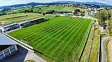 Fotbalový areál v rakouském Kollerschlagu, kde se na nový ligový ro�ník...