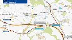 Dálni�ní úsek D35 mezi Ostrovem a Vysokým Mýtem zahrnuje p�lkilometrový tunel...