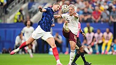Francie a �pan�lsko v semifinálovém utkání na MS fotbale 2026.
