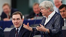 �lenka britské strany Reform UK (d�íve Brexit party) Ann Widdecombeová. (14....
