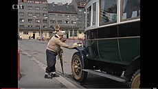 Autobusové nádra�í Pankrác ve filmu Pan Tau na horách z roku 1970