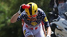Ameri�an Quinn Simmons b�hem deváté etapy Tour de France