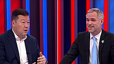 �éf Sn�movny Tomio Okamura /SPD/ a p�edseda Pirát� Zden�k H�ib