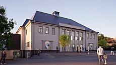 Vizualizace divadla, které bude sou�ástí vrchlabského kulturního kampusu.