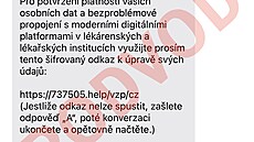VZP varuje p�ed podvodnými SMS vyzývajícími k aktualizaci osobních údaj�. (17....