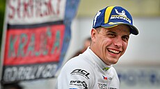 Dominik St�íteský jako vít�z Bohemia rallye Mladá Boleslav