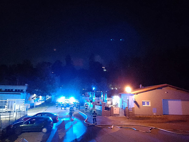 Historic Villa Marta in Písek Engulfed by Flames