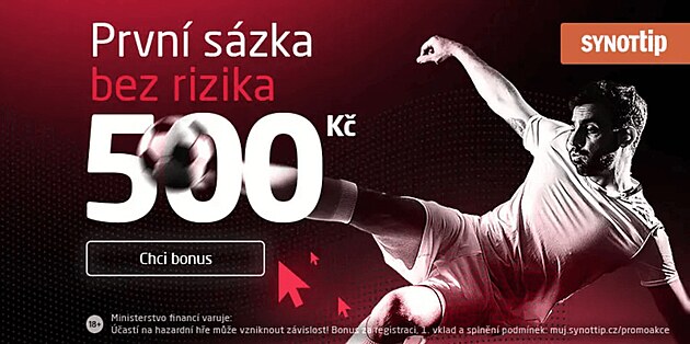 Synot Tip - bonus s�zka bez rizika 500 K�