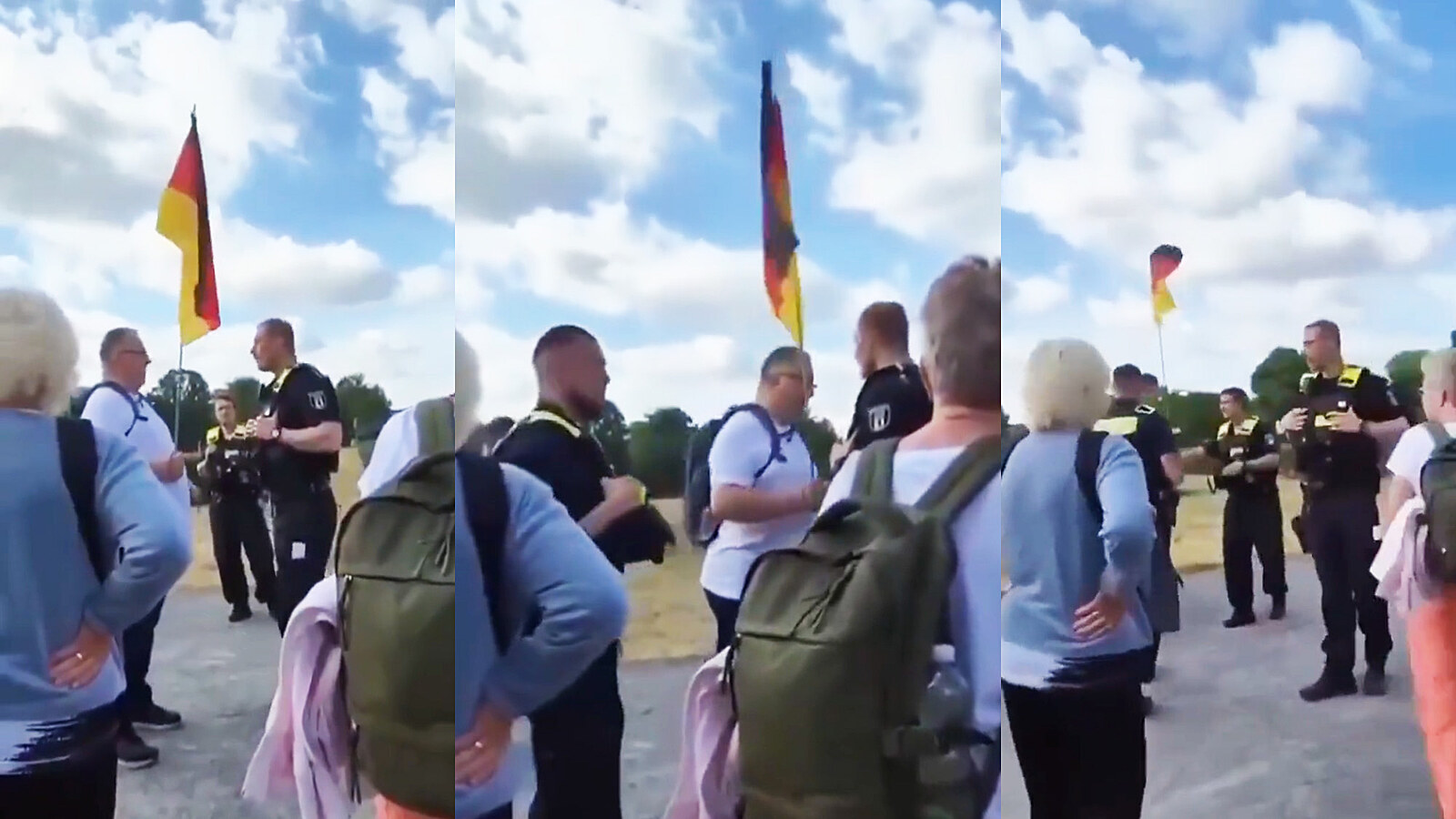 Němec v Berlíně musel schovat vlajku, aby neurážel lidi. Video bylo účelově sestříhané
