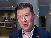 Tisková konference Tomia Okamury z náv�t�vy �íny. (20. �ervence 2026)
