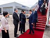 P�edseda Sn�movny Tomio Okamura (SPD) dorazil do �anghaje (20. �ervence 2026)