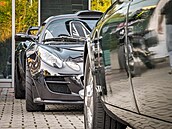 �ervencové setkání Clubu Automobilista v Bonneville Cafe v pra�ských Mod�anech