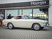 �ervencové setkání Clubu Automobilista v Bonneville Cafe v pra�ských Mod�anech