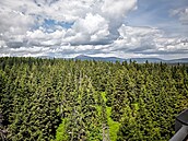 Výhledy z rozhledny Panorama �erná hora v Janských Lázních