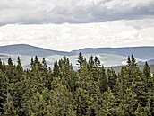 Výhledy z rozhledny Panorama �erná hora v Janských Lázních