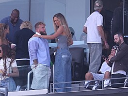 Kontroverzní influencer a boxer Jake Paul a jeho snoubenka, nizozemská...