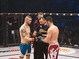 Organizace vstoupila na Slovensko s turnajem Oktagon 2. Na snímku je v roli...