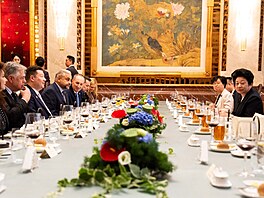 Jednaní s p�edsedkyní  �anghajského m�stského shromá�d�ní paní Huang Lixin....