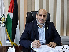 Nový v�dce palestinského teroristického hnutí Hamás  Chalíl Hajja (21. dubna...