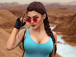 Kalinka Fox jako Lara Croft (Tomb Raider)