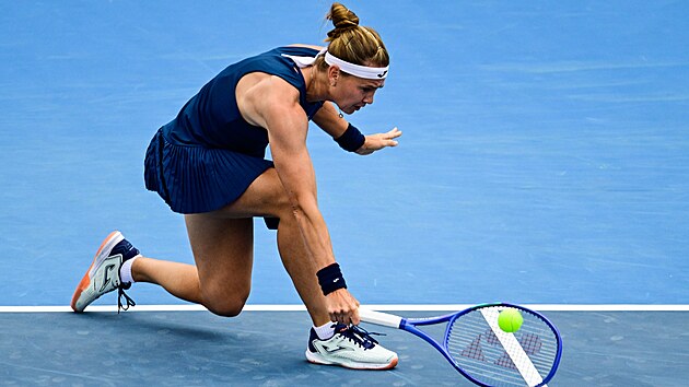 Marie Bouzková na turnaji WTA v Praze.