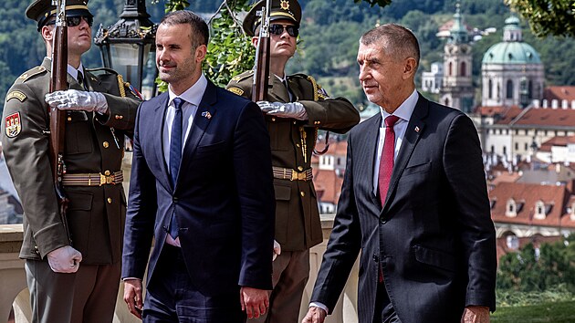 Premi�r Andrej Babi� a premi�r �ern� Hory Milojko Spaji�. (24. �ervence 2026)
