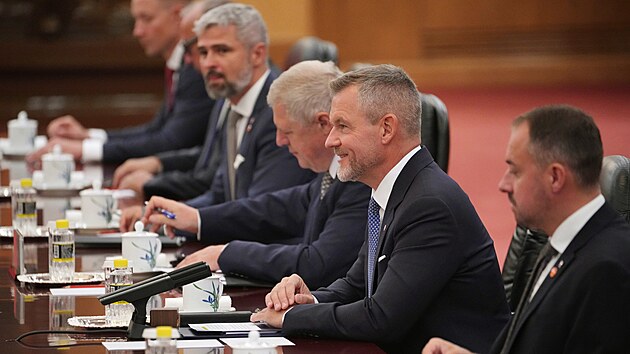 ��nsk� prezident Si �in-pching p�ijal slovensk�ho prezidenta Petera Pellegriniho. (28. �ervence 2026)