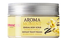 T�lový peeling Dermacol Aroma Moment s v�ní bourbonské vanilky dop�eje poko�ce...