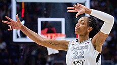 A�ja Wilsonová z Las Vegas Aces.