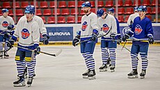 Hokejisté �eských Bud�jovic b�hem letní p�ípravy