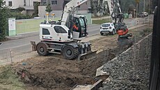 Snímek z projí�d�jící tramvaje
