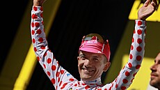 Ekvádorský cyklista Richard Carapaz (EF) slaví! Po 19. etap� Tour de France se...