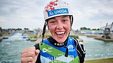 Tereza Kneblová slaví titul mistryn� sv�ta.