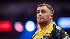Luke Littler b�hem finále World Matchplay.