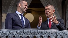 Premiér Andrej Babi� a premiér �erné Hory Milojko Spaji� v Kramá�ov� vile. (24....
