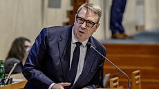 Ministr práce a sociálních v�cí za ANO Ale� Juchelka  na jednání Senátu (29....