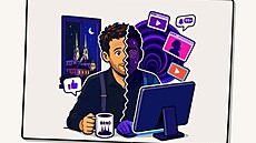 Snímek z online deskové hry Z kauzy do kauzy.