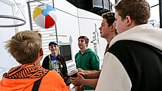 Nápadité interaktivní exponáty ve Velkém sv�t� techniky p�ibli�ují r�zné obory...