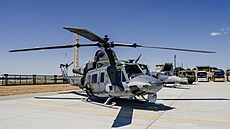 Vrtulník je Bell UH-1Y Venom provozovaný Armádou �eské republiky